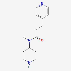 N-methyl-N-piperidin-4-yl-3-pyridin-4-ylpropanamide