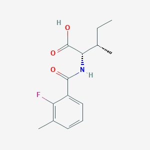 (2S,3S)-2-[(2-fluoro-3-methylbenzoyl)amino]-3-methylpentanoic acid