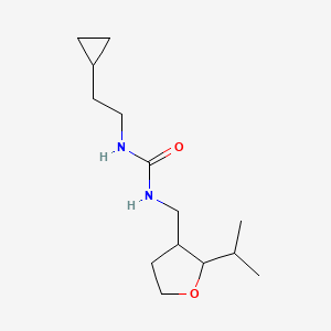 1-(2-Cyclopropylethyl)-3-[(2-propan-2-yloxolan-3-yl)methyl]urea