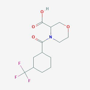 4-[3-(Trifluoromethyl)cyclohexanecarbonyl]morpholine-3-carboxylic acid