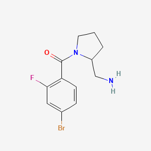 [2-(Aminomethyl)pyrrolidin-1-yl]-(4-bromo-2-fluorophenyl)methanone