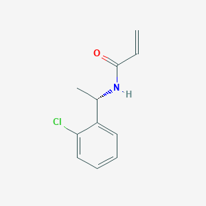 molecular formula C11H12ClNO B7618531 N-[(1S)-1-(2-chlorophenyl)ethyl]prop-2-enamide 