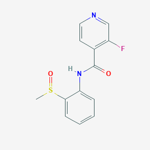 3-fluoro-N-(2-methylsulfinylphenyl)pyridine-4-carboxamide