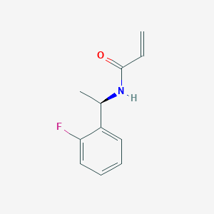 molecular formula C11H12FNO B7618547 N-[(1R)-1-(2-fluorophenyl)ethyl]prop-2-enamide 