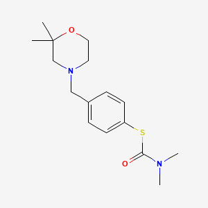 S-[4-[(2,2-dimethylmorpholin-4-yl)methyl]phenyl] N,N-dimethylcarbamothioate