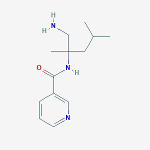 N-(1-amino-2,4-dimethylpentan-2-yl)pyridine-3-carboxamide