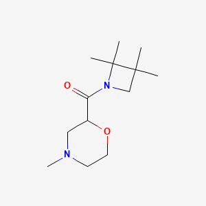 (4-Methylmorpholin-2-yl)-(2,2,3,3-tetramethylazetidin-1-yl)methanone