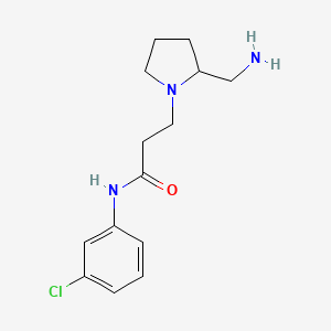 3-[2-(aminomethyl)pyrrolidin-1-yl]-N-(3-chlorophenyl)propanamide