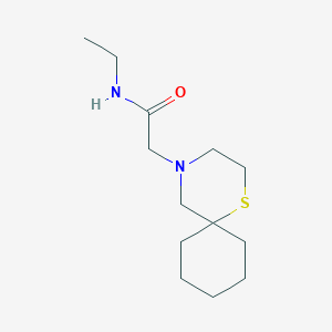 N-ethyl-2-(1-thia-4-azaspiro[5.5]undecan-4-yl)acetamide