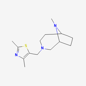 2,4-Dimethyl-5-[(9-methyl-3,9-diazabicyclo[4.2.1]nonan-3-yl)methyl]-1,3-thiazole