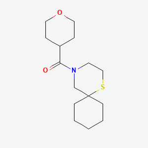 Oxan-4-yl(1-thia-4-azaspiro[5.5]undecan-4-yl)methanone