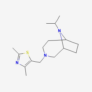 2,4-Dimethyl-5-[(9-propan-2-yl-3,9-diazabicyclo[4.2.1]nonan-3-yl)methyl]-1,3-thiazole