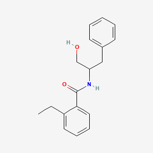 molecular formula C18H21NO2 B7618872 2-ethyl-N-(1-hydroxy-3-phenylpropan-2-yl)benzamide 