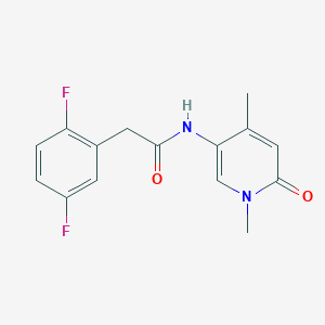 2-(2,5-difluorophenyl)-N-(1,4-dimethyl-6-oxopyridin-3-yl)acetamide