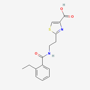 2-[2-[(2-Ethylbenzoyl)amino]ethyl]-1,3-thiazole-4-carboxylic acid