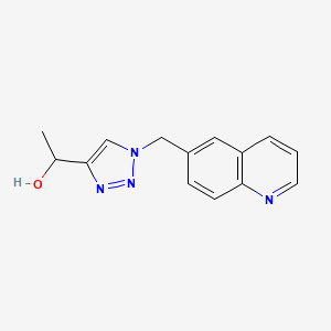 1-[1-(Quinolin-6-ylmethyl)triazol-4-yl]ethanol