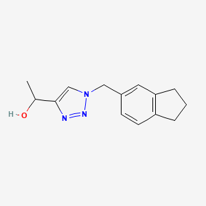 1-[1-(2,3-dihydro-1H-inden-5-ylmethyl)triazol-4-yl]ethanol