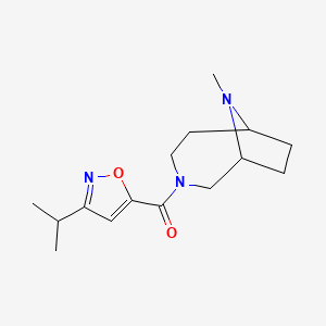 (9-Methyl-3,9-diazabicyclo[4.2.1]nonan-3-yl)-(3-propan-2-yl-1,2-oxazol-5-yl)methanone