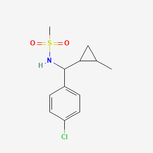 N-[(4-chlorophenyl)-(2-methylcyclopropyl)methyl]methanesulfonamide