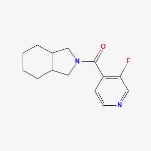 molecular formula C14H17FN2O B7618961 1,3,3a,4,5,6,7,7a-Octahydroisoindol-2-yl-(3-fluoropyridin-4-yl)methanone 