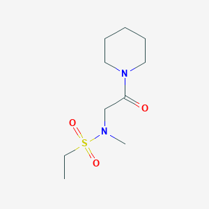 N-methyl-N-(2-oxo-2-piperidin-1-ylethyl)ethanesulfonamide