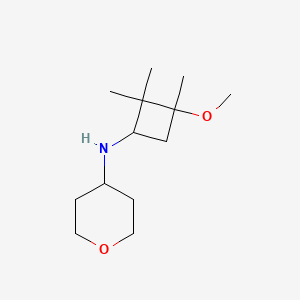 N-(3-methoxy-2,2,3-trimethylcyclobutyl)oxan-4-amine