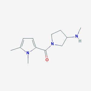 molecular formula C12H19N3O B7619036 (1,5-Dimethylpyrrol-2-yl)-[3-(methylamino)pyrrolidin-1-yl]methanone 