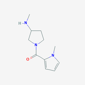 [3-(Methylamino)pyrrolidin-1-yl]-(1-methylpyrrol-2-yl)methanone