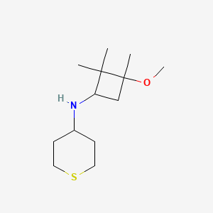 N-(3-methoxy-2,2,3-trimethylcyclobutyl)thian-4-amine