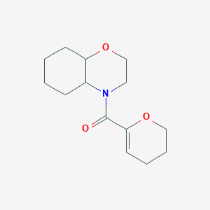 2,3,4a,5,6,7,8,8a-octahydrobenzo[b][1,4]oxazin-4-yl(3,4-dihydro-2H-pyran-6-yl)methanone