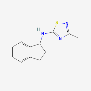 N-(2,3-dihydro-1H-inden-1-yl)-3-methyl-1,2,4-thiadiazol-5-amine