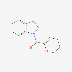 2,3-dihydroindol-1-yl(3,4-dihydro-2H-pyran-6-yl)methanone