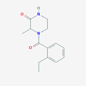 4-(2-Ethylbenzoyl)-3-methylpiperazin-2-one