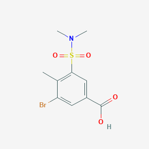 3-Bromo-5-(dimethylsulfamoyl)-4-methylbenzoic acid