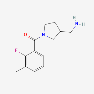 [3-(Aminomethyl)pyrrolidin-1-yl]-(2-fluoro-3-methylphenyl)methanone