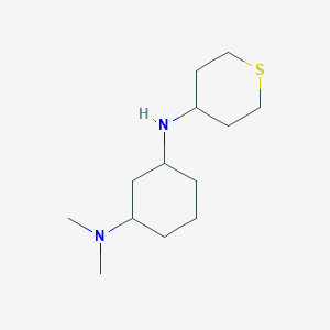 1-N,1-N-dimethyl-3-N-(thian-4-yl)cyclohexane-1,3-diamine