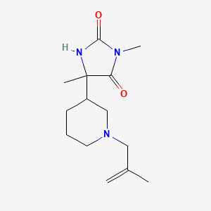 3,5-Dimethyl-5-[1-(2-methylprop-2-enyl)piperidin-3-yl]imidazolidine-2,4-dione