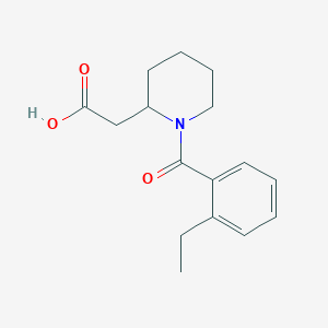 2-[1-(2-Ethylbenzoyl)piperidin-2-yl]acetic acid