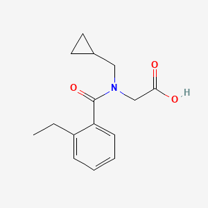 2-[Cyclopropylmethyl-(2-ethylbenzoyl)amino]acetic acid