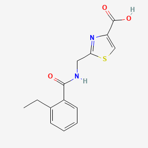 2-[[(2-Ethylbenzoyl)amino]methyl]-1,3-thiazole-4-carboxylic acid