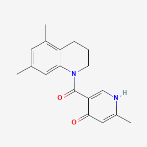 5-(5,7-dimethyl-3,4-dihydro-2H-quinoline-1-carbonyl)-2-methyl-1H-pyridin-4-one