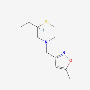 5-Methyl-3-[(2-propan-2-ylthiomorpholin-4-yl)methyl]-1,2-oxazole