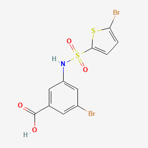 3-Bromo-5-[(5-bromothiophen-2-yl)sulfonylamino]benzoic acid