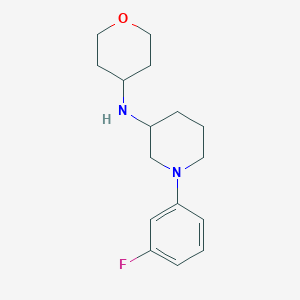 1-(3-fluorophenyl)-N-(oxan-4-yl)piperidin-3-amine