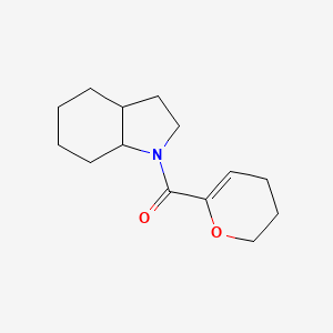 2,3,3a,4,5,6,7,7a-octahydroindol-1-yl(3,4-dihydro-2H-pyran-6-yl)methanone