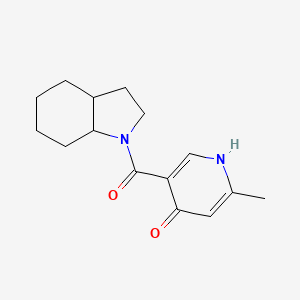 5-(2,3,3a,4,5,6,7,7a-octahydroindole-1-carbonyl)-2-methyl-1H-pyridin-4-one