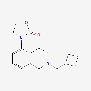 3-[2-(cyclobutylmethyl)-3,4-dihydro-1H-isoquinolin-5-yl]-1,3-oxazolidin-2-one