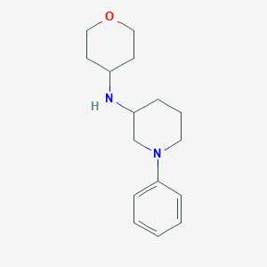 N-(oxan-4-yl)-1-phenylpiperidin-3-amine