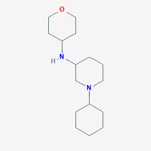 1-cyclohexyl-N-(oxan-4-yl)piperidin-3-amine