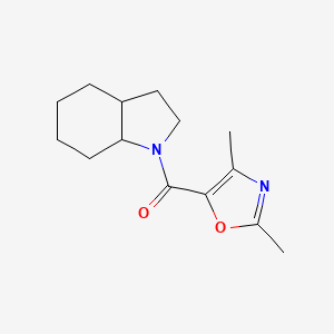 2,3,3a,4,5,6,7,7a-Octahydroindol-1-yl-(2,4-dimethyl-1,3-oxazol-5-yl)methanone